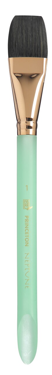 Princeton Series 4750 Neptune Synthetic Squirrel Brush-Short Handle Aquarelle 1"